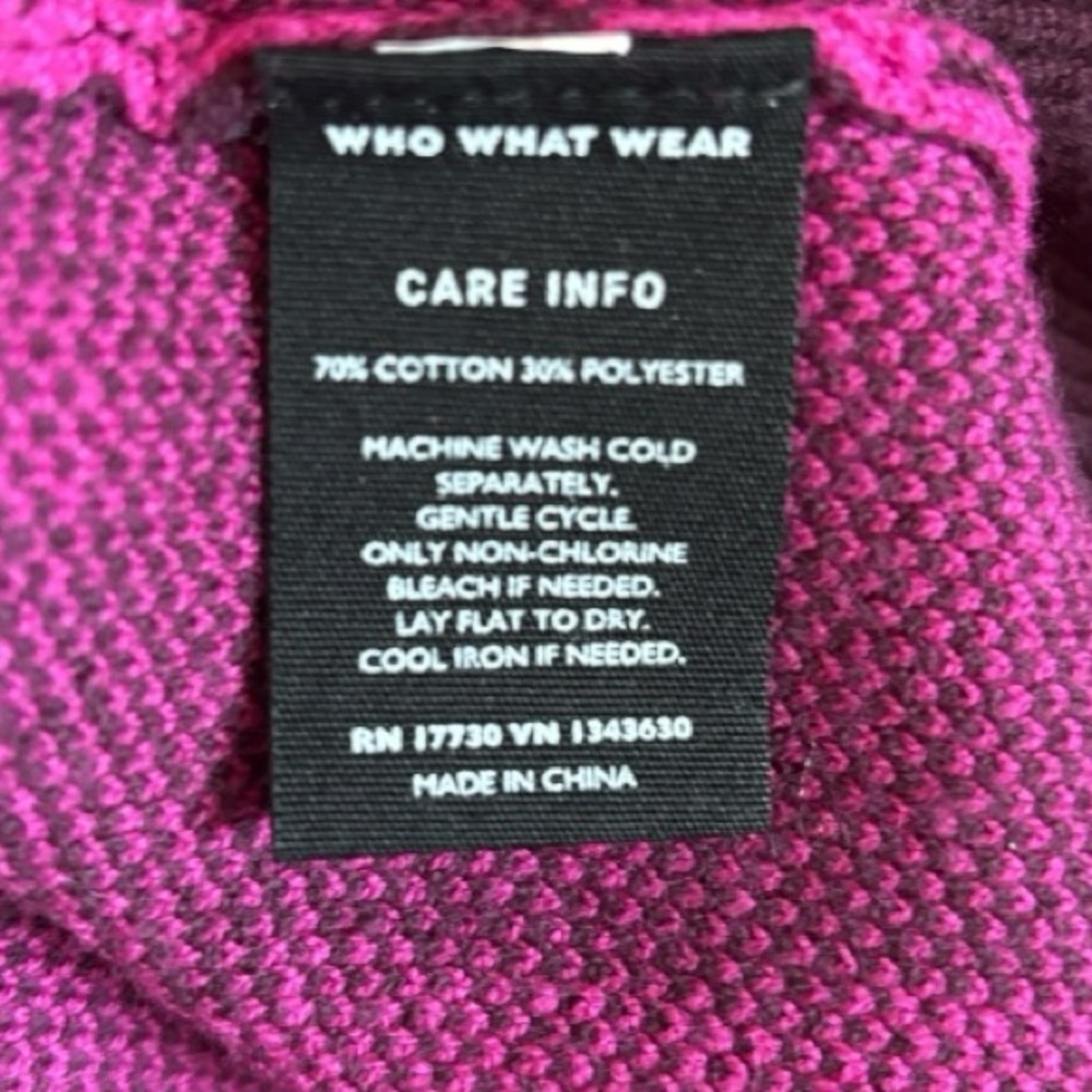 Who What Wear -Crew Neck Sweater, P2P:21”, L:24”, “Wine Tasting” - Picture 11 of 11